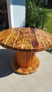 Dining Room Table Made From Large Wooden Spool Large Wooden Spools Spool Furniture Wooden Spool Tables