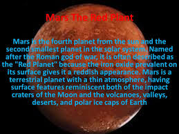 We did not find results for: Mars The Red Plant Mars Is The Fourth Planet From The Sun And The Second Smallest Planet In The Solar System Named After The Roman God Of War It Is Often