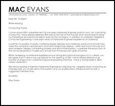 Hardware Engineer Cover Letter Sample Cover Letter Templates Examples