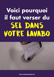 Voici Pourquoi Il Faut Verser Du Sel Dans Votre Lavabo Trucs Et Astuces Maison Recettes De Nettoyage Produit Menager Fait Maison