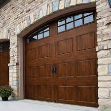 Clopay Gallery Collection 8 Ft X 7 Ft 6 5 R Value Insulated Ultra Grain Walnut Garage Door With Arch Window Gr1sp Wo Grla1 The Home Depot Garage Door Design