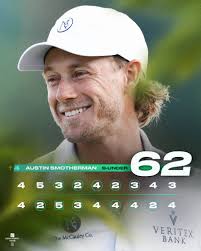 Have a day, Austin Smotherman 👏 A 9-under 62 gives him a two-shot lead at  the BMW Charity Pro-Am.
