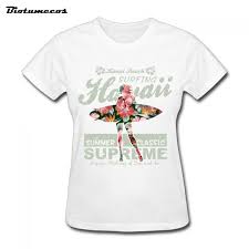 Men's short sleeve hawaiian shirt. 11 58 Hot Sale Women Short Sleeve 100 Cotton Hawaii Summer Classic Supreme Girl Printed T Shirt Brand Clothes T Shirts For Women Print T Shirt Clothing Brand