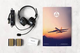 Airlines Company Mockup Set Airline Company Mockup Branding Mockups