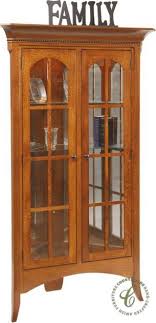 In A Smaller Space Our Fort Wayne Corner Curio May Be Just The Solution For Your Overflow Of China Stemware Corner Curio Corner China Cabinets Curio Cabinet