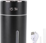 300ml Smart Car Air Freshener, Portable Dual Nozzle Aromatherapy Diffuser  Humidifier with Colorful Lights 3 Spray Modes for Home Car Office(Black)