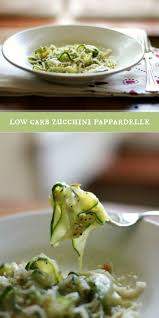 Low Carb Zucchini Pappardelle And Olives In A Garlicky Olive Oil Light And So Yummy From Lowcarb Ology Com Low Carb Zucchini Recipes Low Carb Pasta