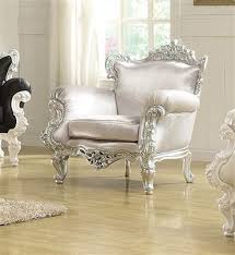 Acme 59139 Nels Silver Accent Chair Accent Chairs Furniture Stylish Accent Chairs