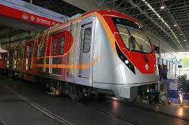 Lahore The First Consignment Of Orange Line Metro Train Including Three Coaches And Two Engines Arrived In Lahore On Train Mass Transit System Orange Line