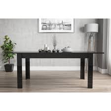 Industrial, minimalist, or eclectic, our collection features black dining tables for any tastes. Black High Gloss Dining Table Extendable 6 Seater Vivienne Buyitdirect Ie