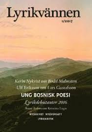 Allt bodil malmsten skriver är för övrigt inspirerande. Lyrikvannen 1 2017 Ung Bosninsk Poesi Anna Axfors Haftad 9789172474840 Bokus