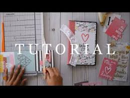 Folio Mini Album Tutorial Part 2 Mini Scrapbook Albums Halloween Mini Albums Mini Album Tutorial