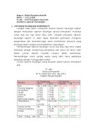 Pengertian analisis horizontal dan vertikal. Contoh Soal Analisis Laporan Keuangan Vertikal Dan Horizontal Nusagates