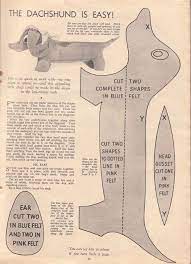 Livin Vintage How To Make Vintage Stuff Toys The Ducking And The Dachshund Sewing Stuffed Animals Sewing Bee Sewing Toys