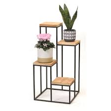 We coordinate our home depot projects to post to our blogs on the 15th of every month, so i am posting a day early this week. Wicker Bay Reclaimed Wood 4 Tier Floral Stand The Home Depot Canada Plant Stand Table Plant Stand Metal Plant Stand
