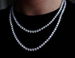 Tennis chain real solid 925 sterling silver single row iced diamond necklace. Parity Diamon Tennis Chain Up To 61 Off