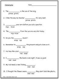 200 Homonyms Homophones And Homographs With Exercises Homophones Worksheets Homophones Homonyms Words