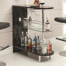 Bar Units And Bar Tables Contemporary Black Bar Table By Coaster At Corner Furniture Contemporary Bar Table Home Bar Table Bar Table