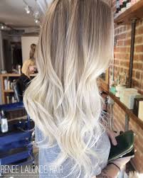 Ombre Balayage Platinum Blonde Long Hair Ombre Hair Blonde Hair Styles Long Blonde Hair
