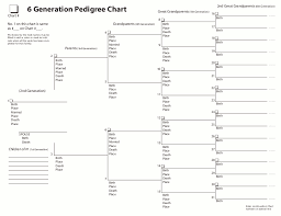 5 Generation Pedigree Template Pedigree Chart Form Fill
