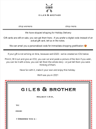 Discover the best card making kits in best sellers. Giles Brother Gift Cards Are Still On Sale And A Holiday Iou Milled