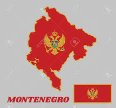 Originally scheduled to take place from 24 july to 9 august 2020, th. Map Outline And Flag Of Montenegro And The Country Name A Red Royalty Free Cliparts Vectors And Stock Illustration Image 141606618