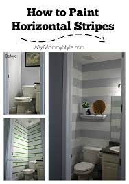 Follow the simple steps and you'll have painted cabinets that you love! Learn The Easy Steps By Step Process Of How To Paint Horizontal Stripes On Your Wall You Will Lo Painting Horizontal Stripes Bathroom Decor Horizontal Stripes