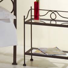 Hoher Nachttisch In Weiaÿ Aus Metall Und Glas San Pedro Nachttisch Hoch Haus Deko Nachttisch Weiss