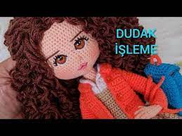 amigurumi bebekte dudaktaki son islem how to make lips for your crochet dolls youtube in 2021 crochet dolls boys knitting patterns free crochet
