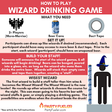 Rt Partyfueler This Week S Drinking Game Is Here Celebrate Thirstythursday With Wizard T Team Drinking Games Beer Drinking Games Drinking Games For Parties