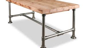 It has signature rounded legs made of metal and beautiful, rectangular top made of wood. Scaffold Tube Table Construction Drawing And Steel Pipe Frames For Tables