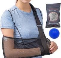 Mesh Arm Shoulder Sling - Medical Shoulder Immobilizer for Shower - Adjustable Arm Brace for Torn Rotator Cuff Injury - Right Left Arm for Men Women - ...