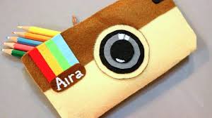 Instagram Inspired Pencil Case Diy Pencil Case Diy Makeup Bag Diy School Supplies