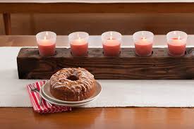 Your parents or grandparents probably displayed the same matched candleholders. Diy Wooden Candle Centerpiece The Sweetest Occasion