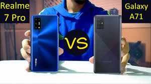 Spesifikasi utamanya adalah cpu mediatek dimensity 1000 plus chip, penyimpanan internal 128gb dan ram 8gb. Realme 7 Pro Vs Galaxy A71 Youtube
