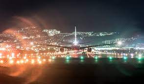 صور رائعة لوصول الطائرات في الليل fotos nocturnas aviones nocturno