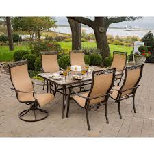 Find new outdoor dining sets for your home at joss & main. Hanover Monaco 7 Pc Dining Set Two Swivel Chairs Four Di