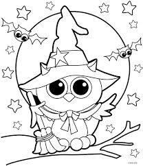 Halloween Owl Witch Coloring Page Free Halloween Coloring Pages Owl Coloring Pages Halloween Coloring Book