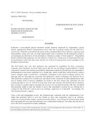 Commissioner of Education Decision