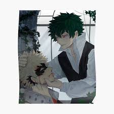 Bakugo katsuki x midoriya izuku (bakudeku) starring & secondary pairing: Villain Deku Posters Redbubble