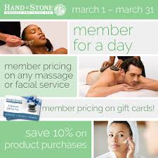 The receipt and gift certificate will come from hs card services. Hand Stone Massage And Facial Spa Promotion Alert It S A Slam Dunk Be A Member Any Day This March And Receive Specially Priced Services Gift Card And Retail Savings Members