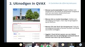 Via qvax kan je je online inschrijven op een elektronische reservelijst voor vaccinatie in het vaccinatiecentrum in je buurt. Qvax Onboarding Youtube