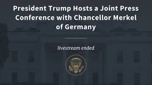 Merkel's conservative bloc is rapidly losing the support of german voters. Watch Live Trump And Merkel Hold Joint News Conference Connecticut Public Radio