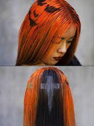 Hair Stencilling Try It For Halloween Hair Stenciling Hair Cool Hairstyles