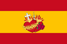 Sagrados corazones de jesús y maría. Comprar Bandera Espana Con El Sagrado Corazon De Jesus Y Maria Comprarbanderas Es