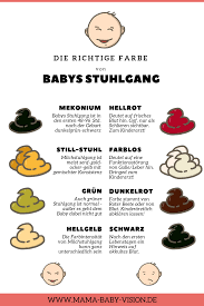 Der belastet bestimmt den darm. 11 Farbnuancen Von Baby Stuhlgang Der Sich In Der Windel Findet