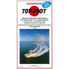 Top Spot Fishing Map N235 Hilton Head To Charleston