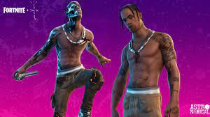 Preview 3d models, audio and showcases for fortnite: Travis Scott Fortnite Skin In Item Shop Season 6 Will It Make A Return Firstsportz