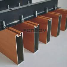 timber baffle ceiling with extruded aluminum fonnov china baffle ceiling facade cladding exterior wall panels