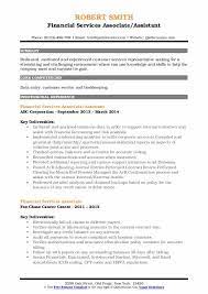 A customer service associate, or customer retention associate, is responsible for helping customers with questions or concerns regarding company products and services. Financial Services Associate Resume Samples Qwikresume
